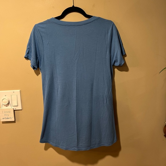 Modern Lux Blue T-Shirt with Sun & Floral Medallion Front - Picture 9 of 11